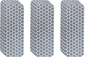 Dodgelav Reflector Stickers-High Visibility-Good Adhesion-Outdoor Waterproof-White-1.18" × 3.15"- 24 PCS-Reflective Stickers 