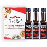 Mexico Lindo Habanero Tatemado tra Hot Sauce Display, 5 fl oz, Pack of 3