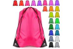 26 Pcs Drawsting-Backpack-Bulk- Cinch Tote Kids Sport Storage, Polyester Drawstring Backpack for DIY, Sport Sack String for G