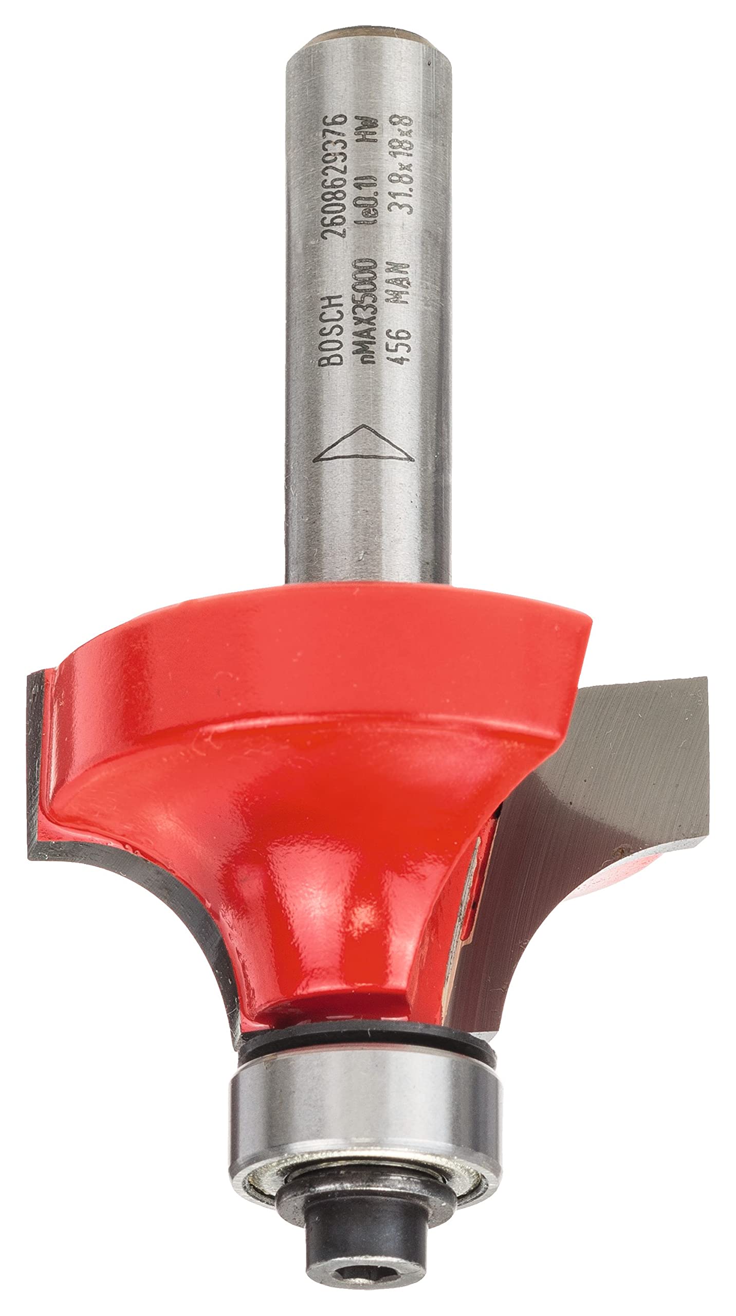 Bosch 2608629376 "Expert" Rounding Router Bit, 0 V, Silver, 8 x 31.75 x 60 mm