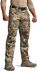 CQR Men's Tactical Pants, Water Resistant Ripstop