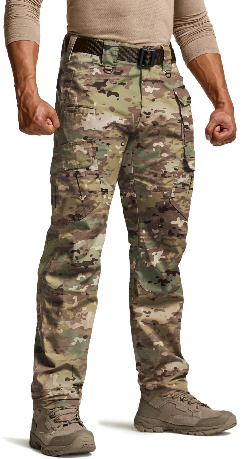 CQR Men's Tactical Pants, Water Resistant Ripstop