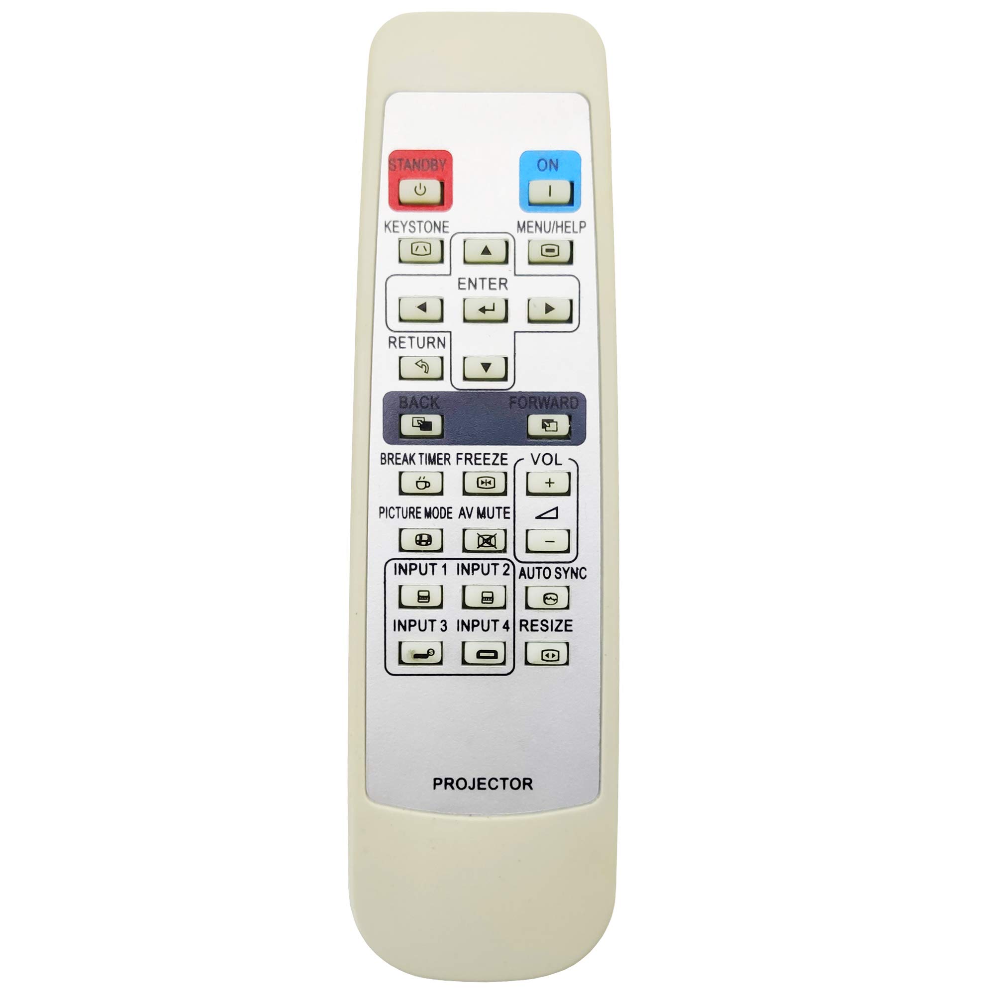Leankle Remote Controller RRMCGA398WJSA for Sharp Projectors PG-MB56X, PG-MB66X, XG-MB50X, XG-MB50X-L, XG-MB65X, XG-MB67X, XR-10S, XR-10S-L, XR-10X, XR-10X-L, XR-11XC, XR-11XC-L, XR-20S, XR-20X