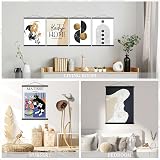 Benjia 4 Pack A4 Poster Frame Frames Magnetic Light Wood Hanger Kit 21 cm view 6