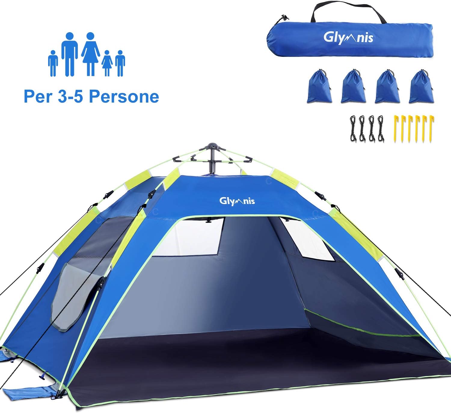 tende per campeggio per 6 persone