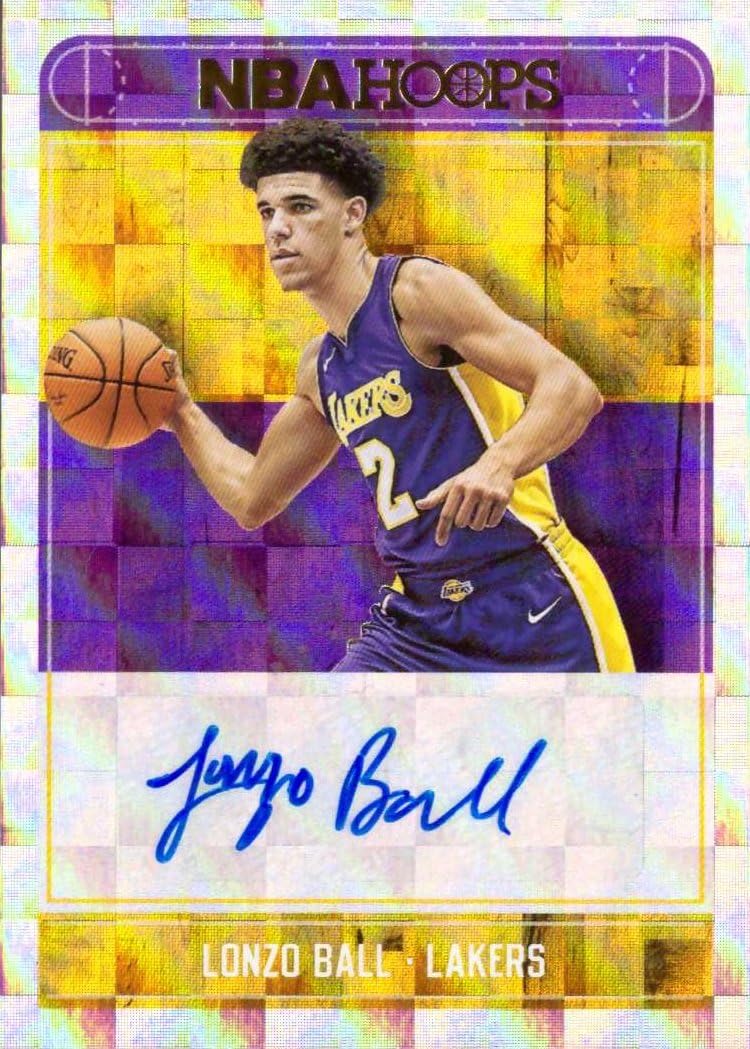 lonzo ball autograph