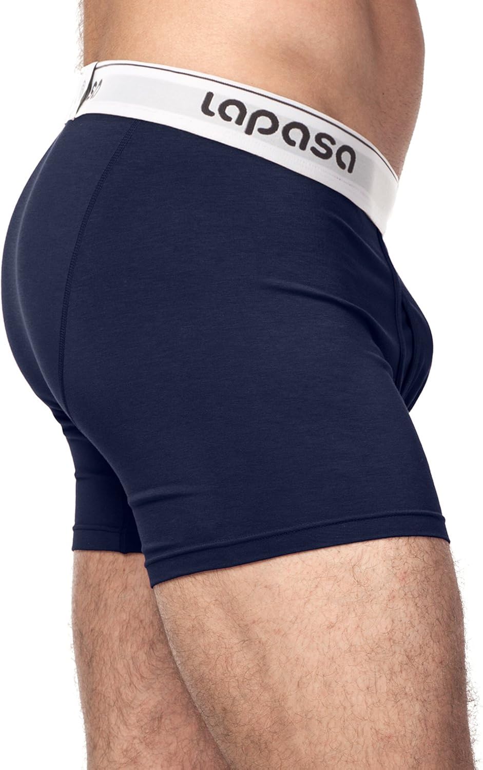LAPASA Men’s Boxer Brief Cotton Underwear Trunk Shorts 4 Pack & 2 Pack