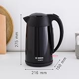 Bosch DesignLine Kettle 1.7 L 3000W Stainless Steel Black view 2