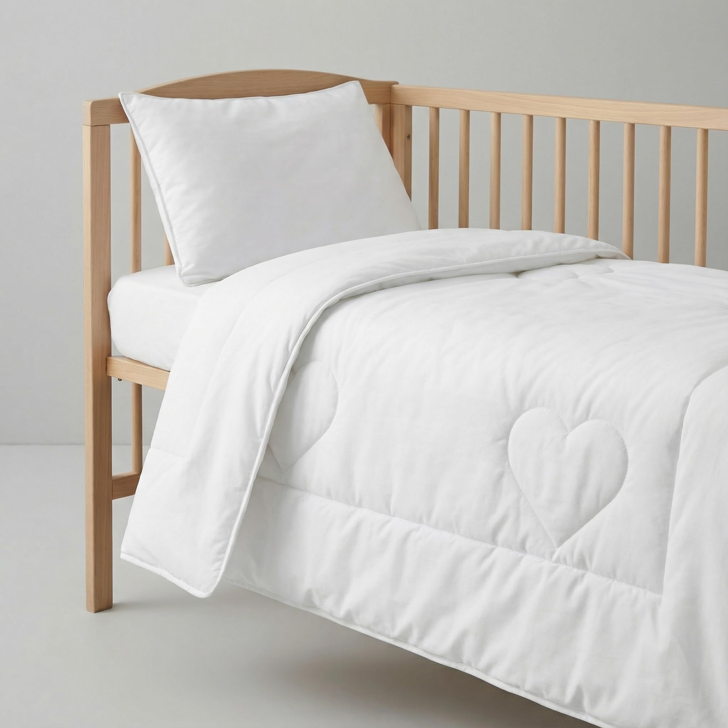 Baby Comfort 2 Piece Bedding Set 80x70 cm Quilted Duvet & Flat Pillow All Seasonal 12M+