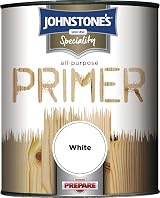 Johnstone's All Purpose Primer White 250ml for Wood Metal Hardboard Interior