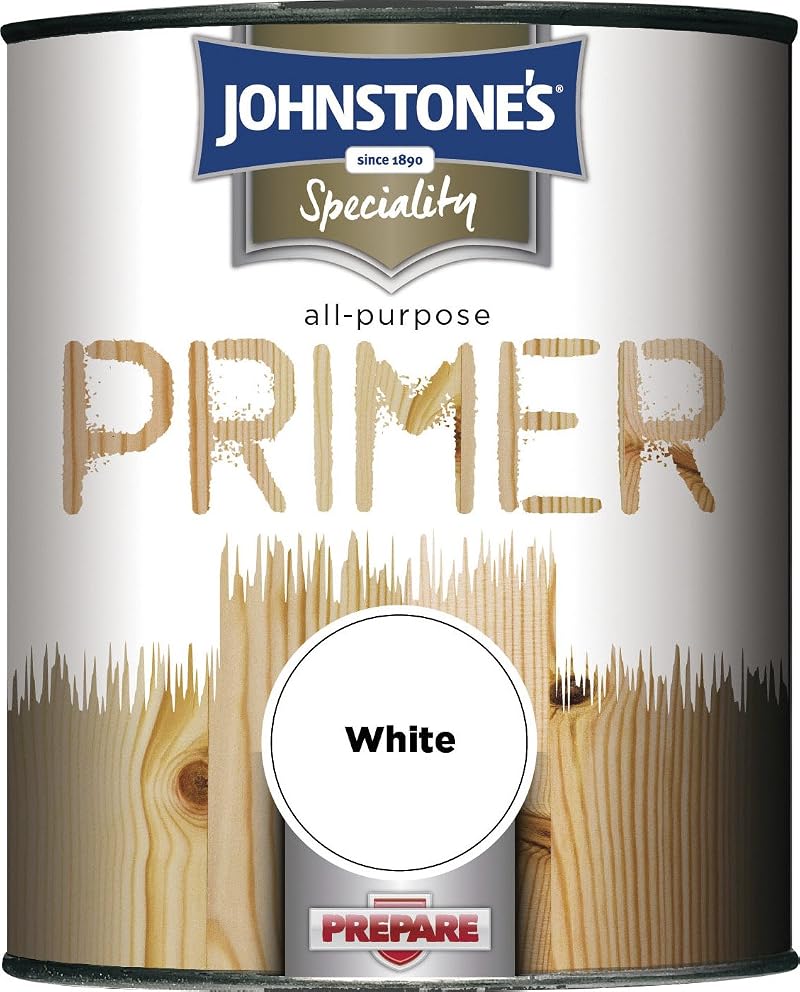 Johnstone's All Purpose Primer White 250ml for Wood Metal Hardboard Interior