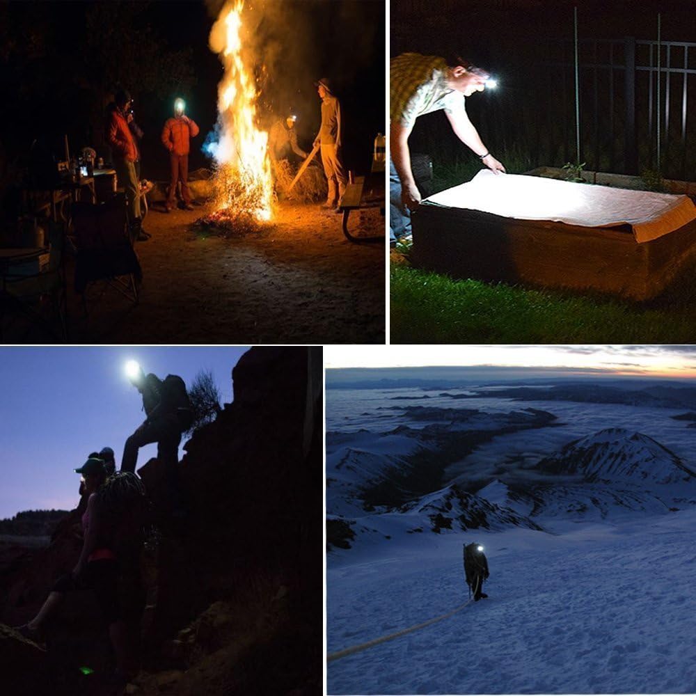 LIGHTESS LED Head Lamps Waterproof Focus XM-T6 Rechargeable Headlamps Flashlight for Camping Running Hiking, SQ1 - - 