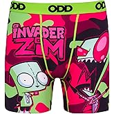Odd Sox Men's Novelty Underwear Boxer Briefs, Invader Zim Camo