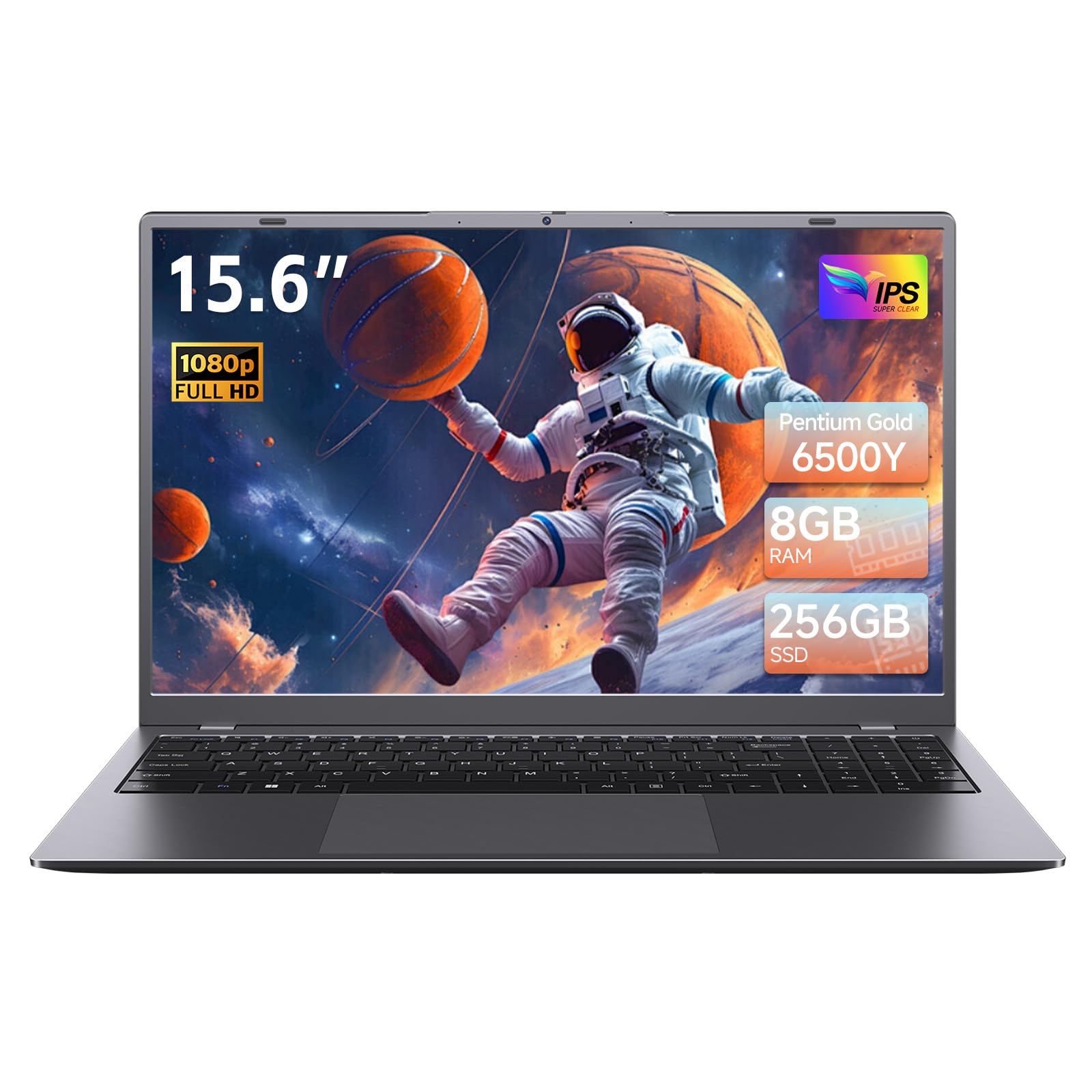 Photo 1 of EVOSPEX Laptop, 15.6 Inch Laptops with Gold 6500Y Processor (Up to 3.4GHz), 8GB RAM 256GB SSD, FHD IPS Display, Type C, HDMI, USB3.2, BT5.0, WiFi 5 for Work, School, Travel