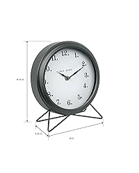 Rae Dunn Desk Clock - Battery Operated Round Modern