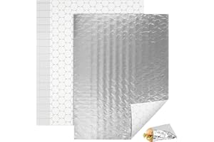 EcoDispose Pre-Cut Insulated Foil Sandwich Wrap Sheets Grease-Resistant for Hot Food (10-1/2" x 14",100 PCS)