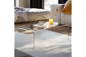 Ageszoe Sturdy and Fun Clear Acrylic Table for Kids, Ideal for Creative Play, Drawing, Reading, and Learning, No Installation Required, Easy to Clean (40" L x 18" W x16'' H)