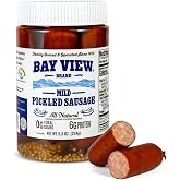 Bay View Smoked Pickled Polish Sausage, 9g of Protein, Mild, 8oz | No MSG, Gluten Free, No Soy, 0g Sugar, 9g Protein