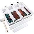 Kalinta Epoxy Mold with Divider Adjustable-15.7x7.9x2.3 in No-Seal Large Resin Mold Integrated Clamping System - Perfect for Beginners & Experienced Artists Alike-Ideal for Creative Resin Art Projects
