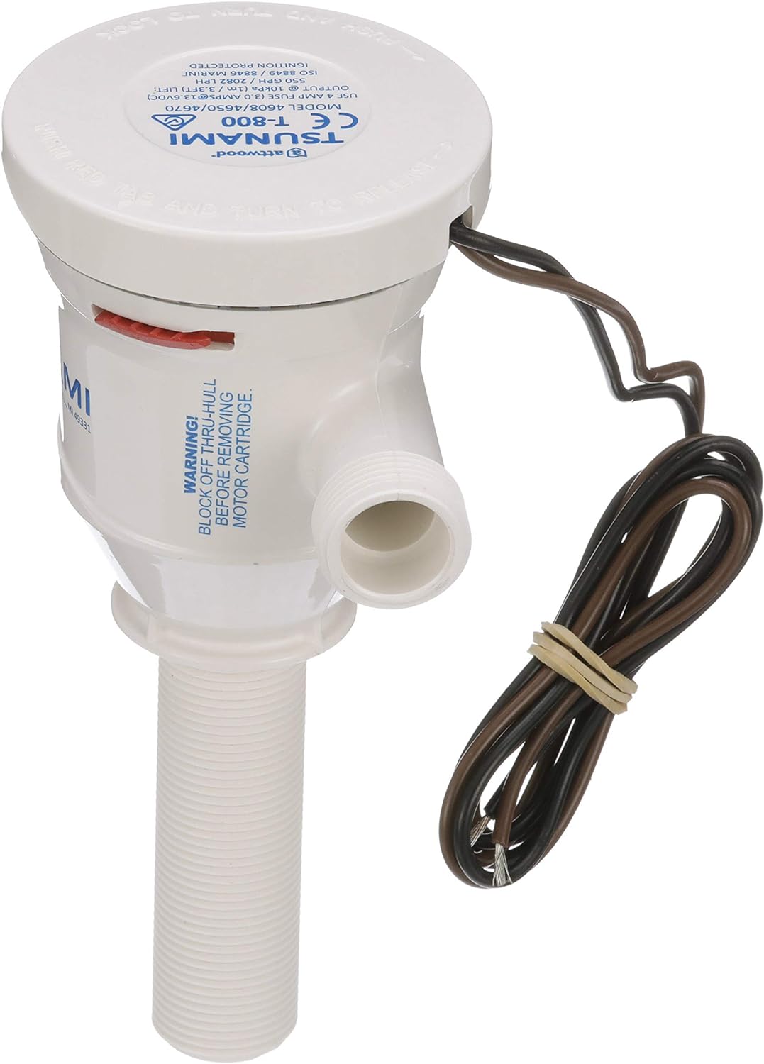 boat livewell parts on Amazon Com Attwood 4650 7 Tsunami T800 Aerator Pump 800 Gph 12 Volt 3 Inch Long Inlet Threaded Inch Diameter Outlet 29 Inch Wire Livewell Pump Sports Outdoors