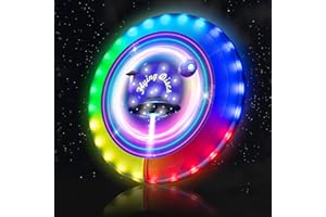 pengguo LED Flying Disc 39 RGB with Millions of Colors Light Up Flying Disc Perfect Christmas Birthday Outdoor Camping Gift