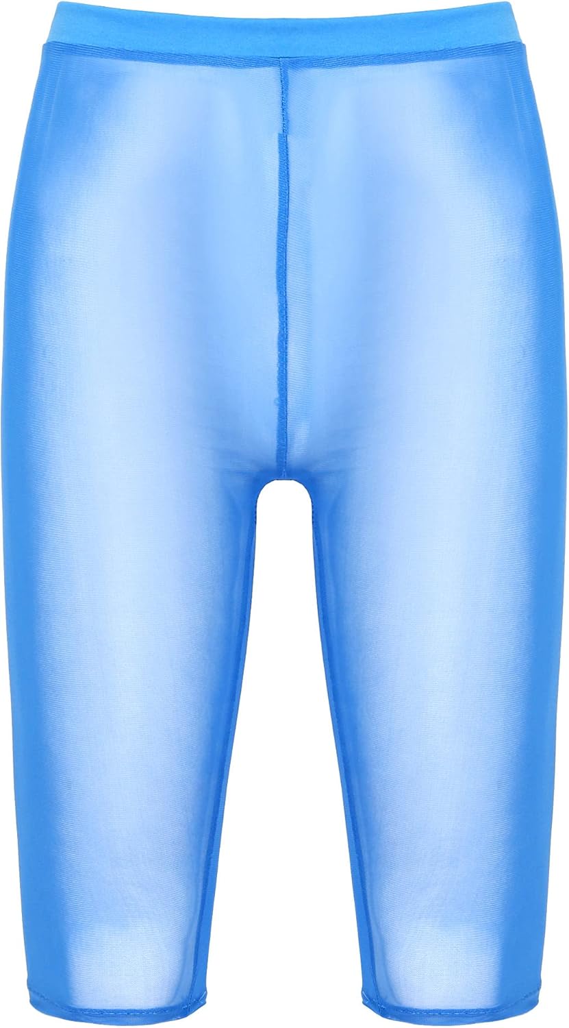 GORGLITTER Damen Mesh Schlaghose - Transparente Yogahose Mit Hoher Taille