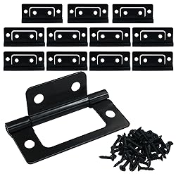Litoexpe 12 Pcs Non-Mortise Door Hinges, 2 x 0.97