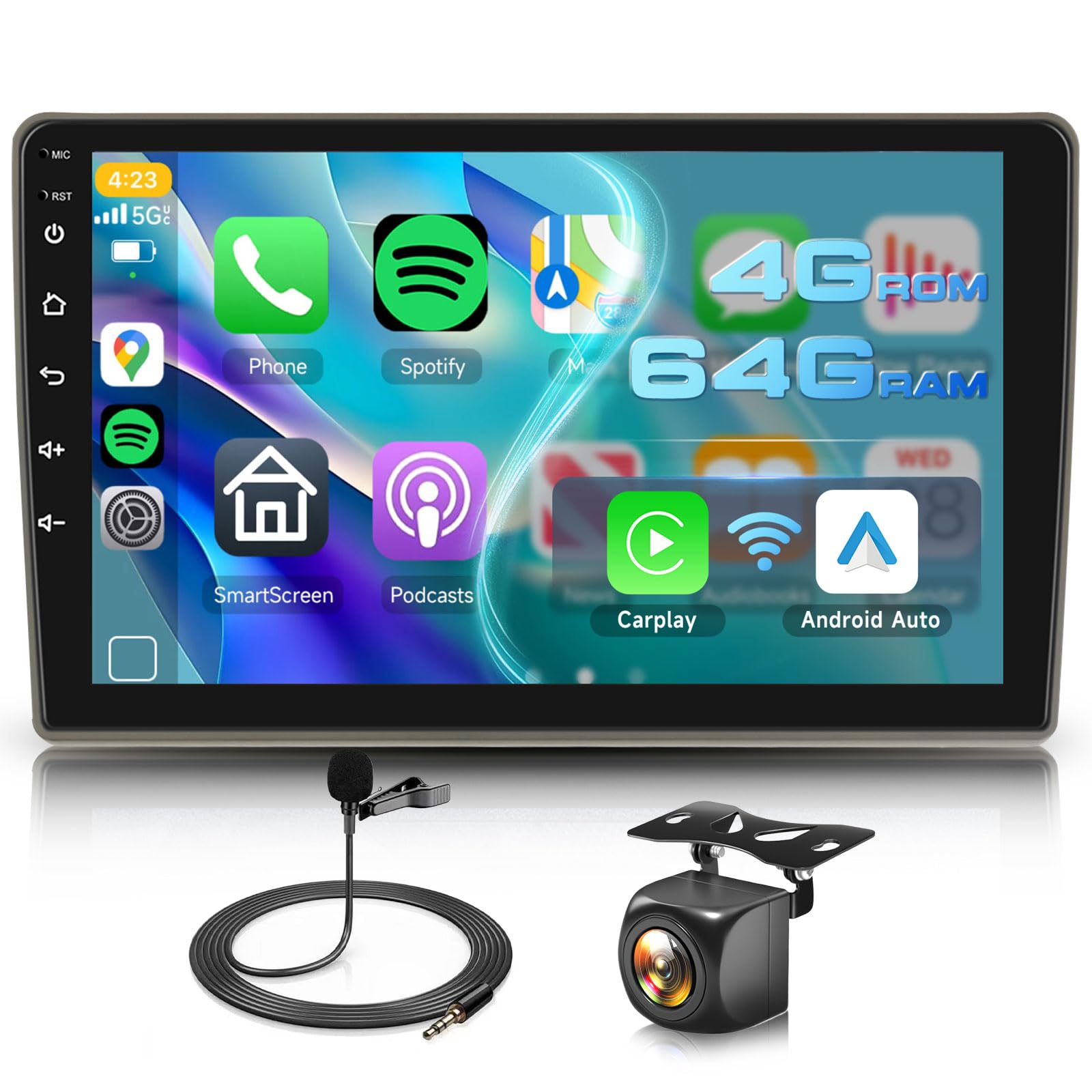 Photo 1 of 4G+64G Android Stereo for Toyota Camry 1997-2003 Radio Upgrade 9 Inch IPS Touch Screen Head Unit, Driauto Car Stereo with Wireless Carplay Android Auto GPS WiFi DSP Bluetooth FM RDS Backup Camera
