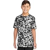 adidas Boys Short Sleeve Cotton Camo Print T-Shirt