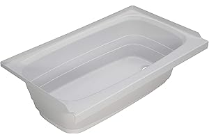 LIPPERT COMPONENTS Lippert Replacement 24" x 40" White Bathtub with Right Drain, Scratch-Resistant ABS Acrylic for RVs, Travel Trailers, 5th Wheels, Motorhomes - W2440RHSPK