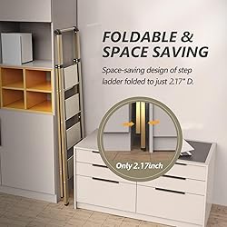 SOLADDER 4 Step Ladder, Folding Step Stool with