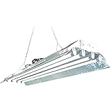 T5 Grow Light (4ft 4lamps) DL844s Ho Fluorescent Hydroponic Fixture Bloom Veg Daisy Chain with Bulbs