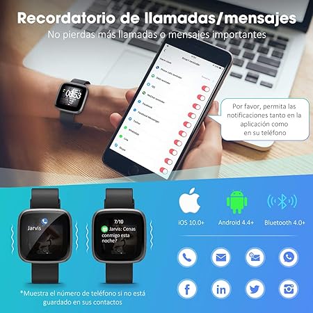 Seneo Reloj Inteligente Hombre, Reloj de Seguimiento de Actividad ...
