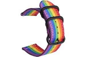 uEmoh Watch Straps, Quick Release Nylon Watch Bands for Men Women, Watch Bands of Multiple Colors & Width(16mm,18mm, 20mm, 22mm)