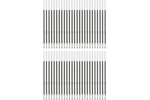 PATIKIL 50 Pack Retractable Ballpoint Pen Refills, 1.0 mm Black Ink Medium Point Refill for Gel Liquid Gel Pen