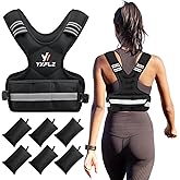 Weighted Vest Women Men - Adjustable Weighted Vest Woman with 6 Ironsand Weights, 4-10lb/11-20lb/21-32lb Vest for Walking, Running, Fitness, Strength Training, Workouts