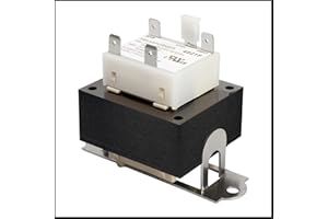SUNJIKA 208/240V to 24V Furnace Transformer Compatible with Goodman Amana Replacement Part for HVAC Systems (Model 0130M00138S),Fits 24V Heater HVAC,Class 2 Rated with Foot-Mount Bracket