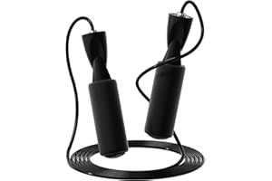OVICX Jump Ropes for Fitness for Women Men and Kids,Tangle-Free Adjustable Skipping Ropes Workout with Ball Bearings and Memory Foam Handles
