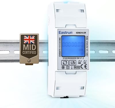 Eastron SDM210-DR Single-Phase Current Rate Monitor 100 A kWh Energy Meter