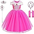 Princess Costumes Birthday Party Halloween Costume Cosplay Dress up for Little Girls 3-10 Years