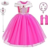 Princess Costumes Birthday Party Halloween Costume Cosplay Dress up for Little Girls 3-10 Years