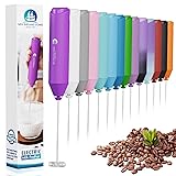 Powerful Milk Frother Handheld Foam Maker, Mini