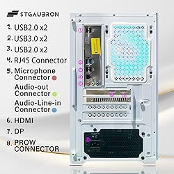 STGAubron Gaming PC Computer Desktop, Radeon RX 470
