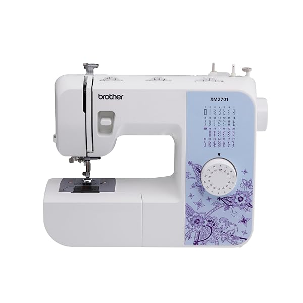 BROTHER SEWING MACHINE, XM2701, LIGHTWEIGHT MACHINE WITH 27 STITCHES, 6 INCLUDED SEWING FEET