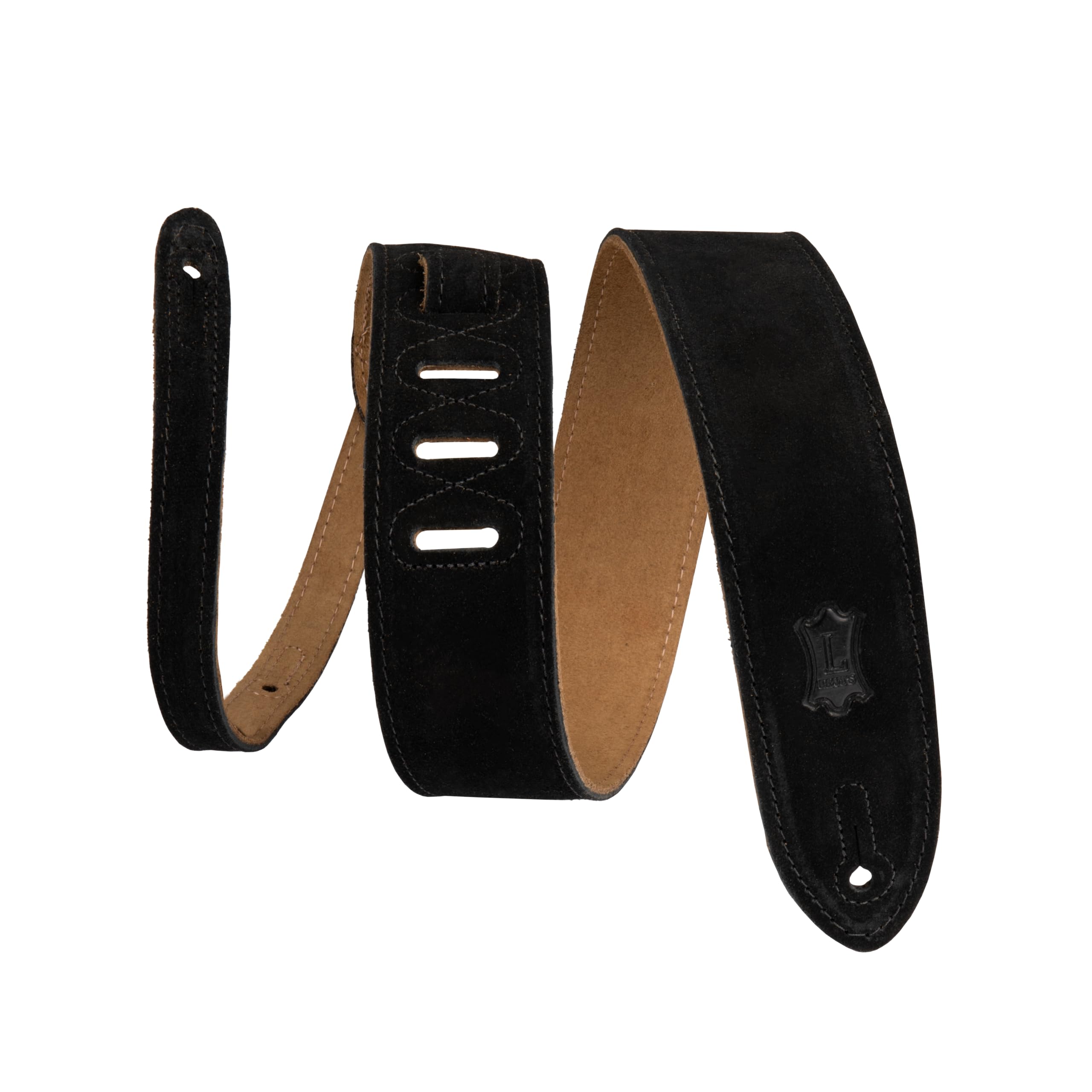 Levy's Leathers Ms12-blk 2 inch Suede Leather Strap - Black