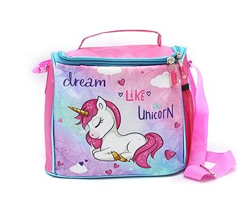 ShopNGift Multicolour Unicorn Tiffin Bag for Kids Dream-Like-Unicorn