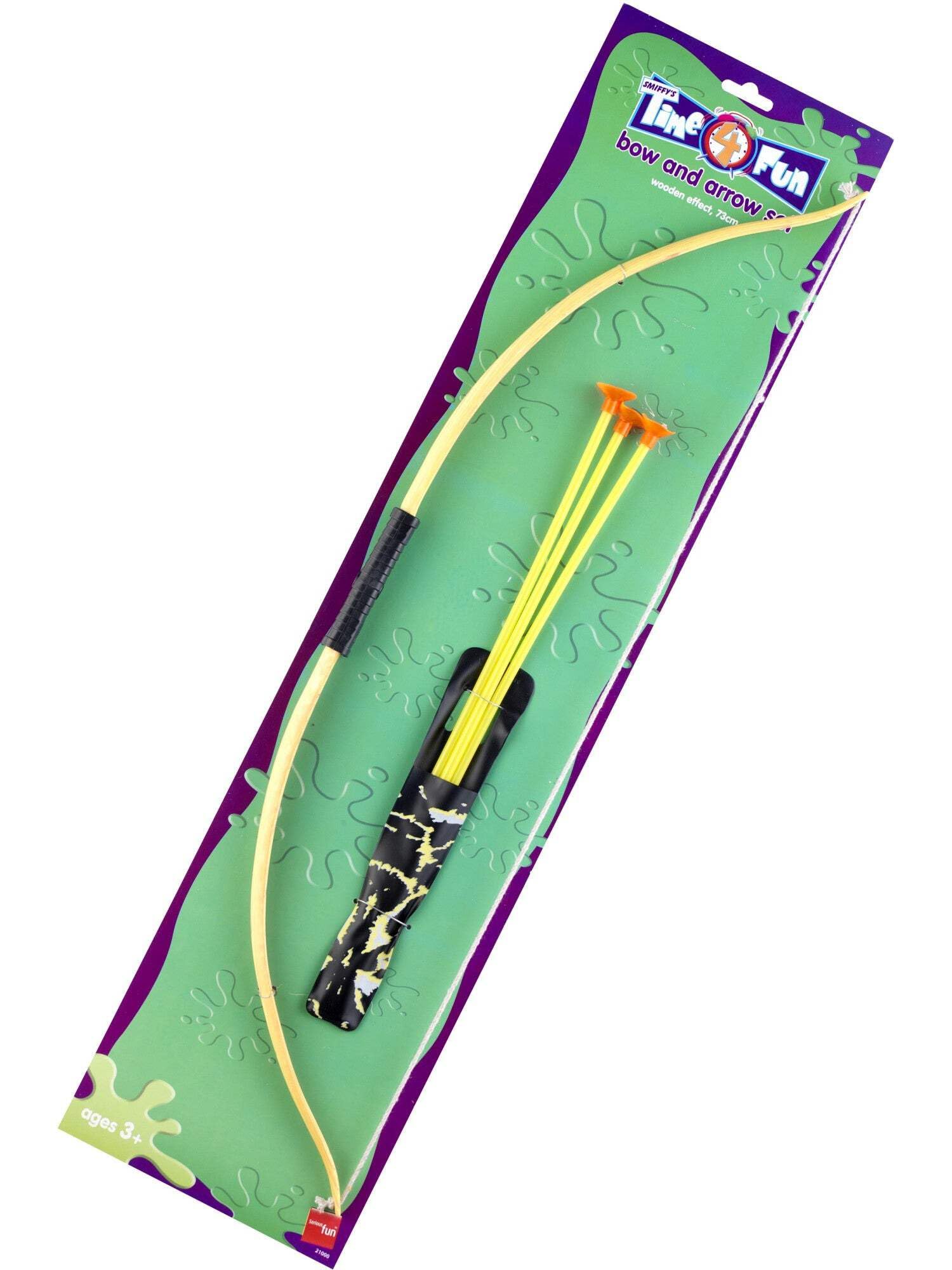 Smiffy's 73 cm Wooden Effect Bow and Arrow Set Halloween