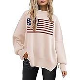 LCRRRN Women's Oversized Sweaters 2025 Crewneck Long Sleeve Batwing Pullover Tops