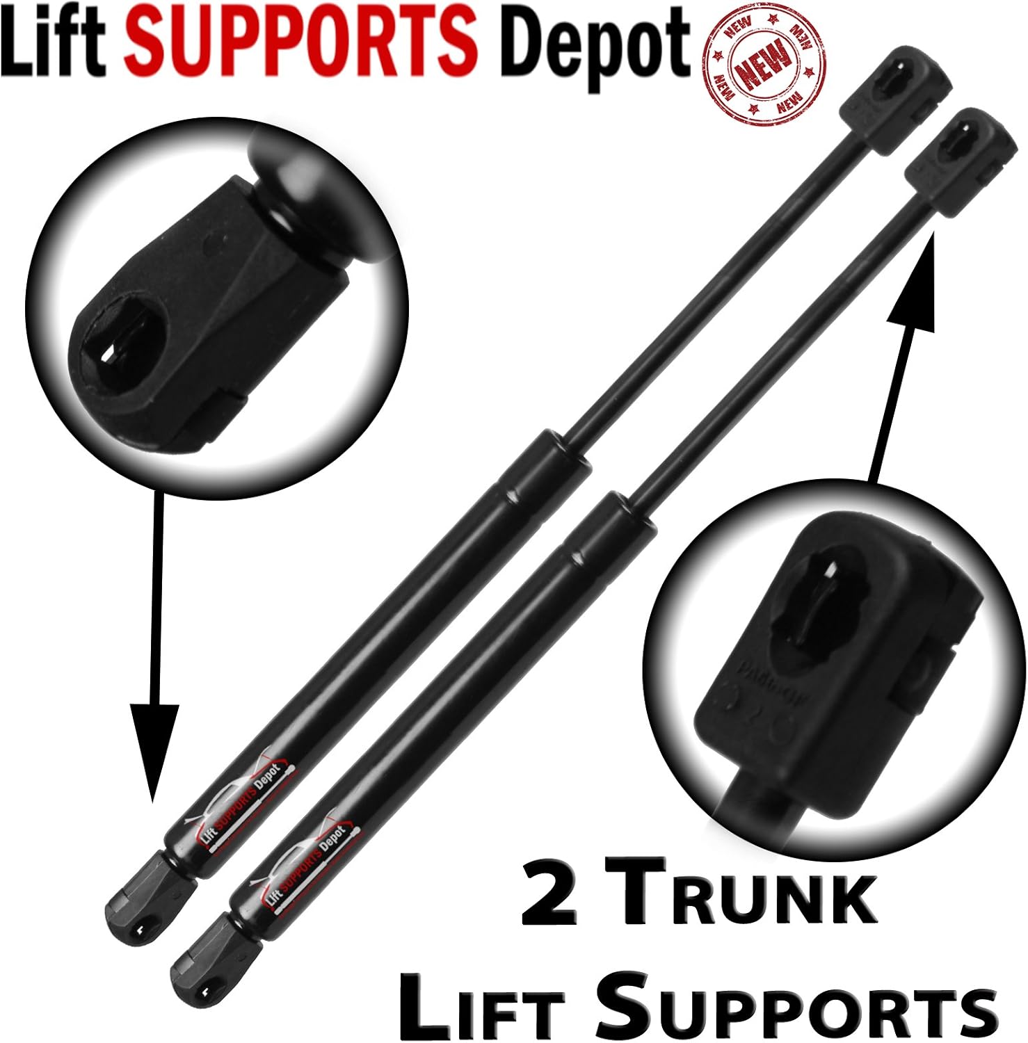 Maxpow 2 Rear Trunk Lift Support Struts Replacement Set Compatible With