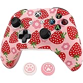 RALAN Controller Skin for Xbox One, Anti-Slip Silicone Controller Cover Protector Case Compatible for Xbox 1 Wireless/Wired Gamepad Joystick with 2 Cute Thumb Grips Caps.